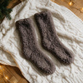Chaussettes moumoutes chaude - Pelote - Marron