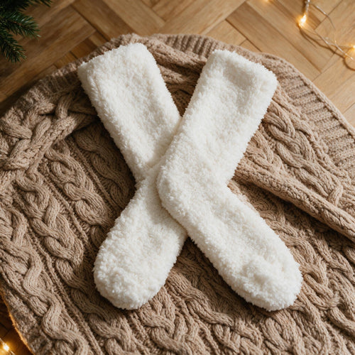 Chaussettes pilou blanches - Pelote - Blanche