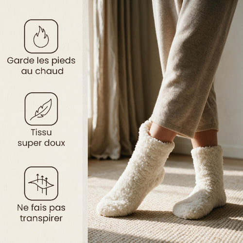 Chaussettes pilou blanches - Pelote - Blanche