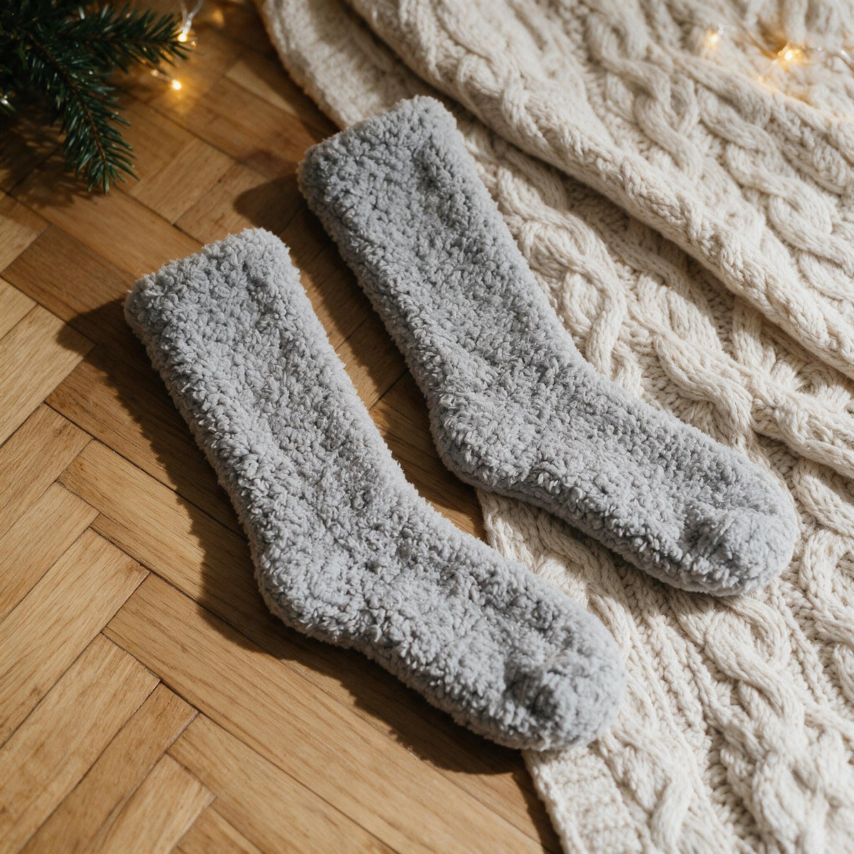 Chaussettes pilou pilou grises - Pelote - Grise