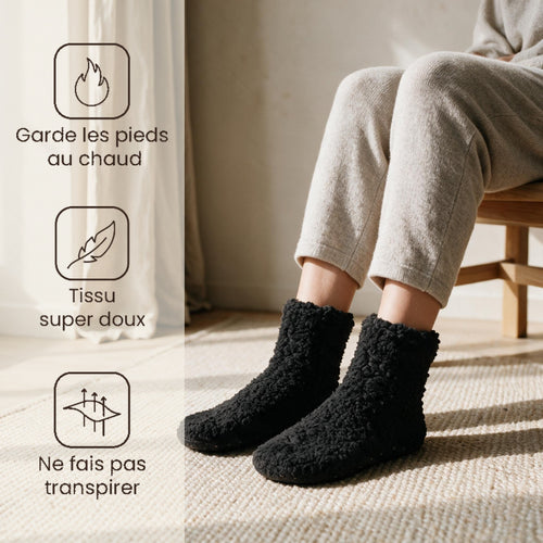 Chaussettes pilou pilou noires - Pelote - Noire