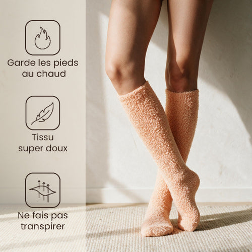 Chaussettes pilou pilou orange - Nuage - Orange