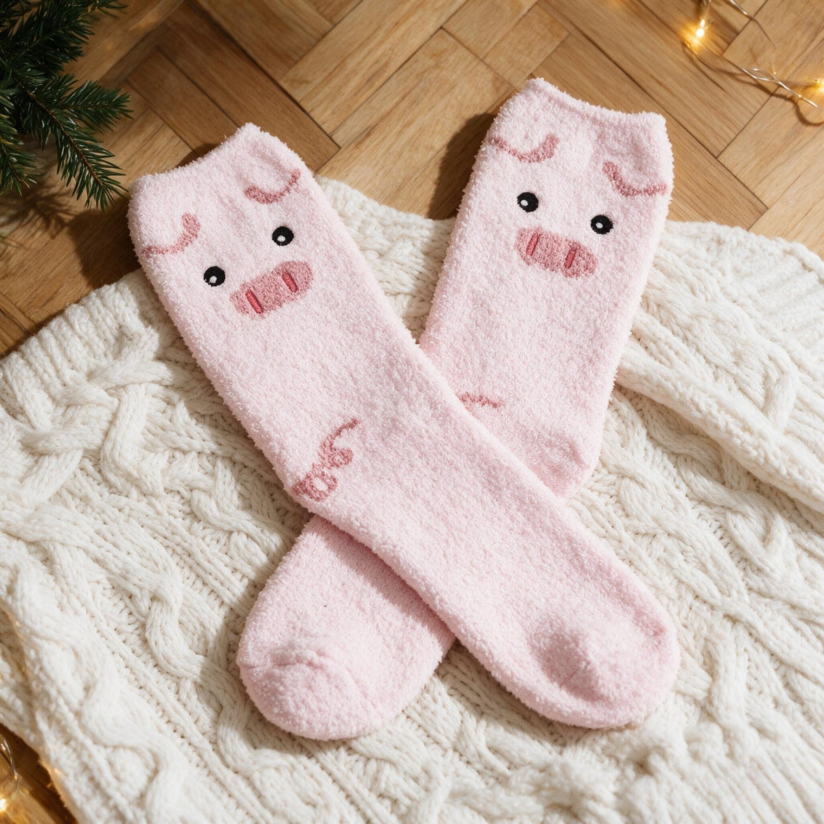 Chaussettes pilou pilou cochon - Frimousse - Cochon