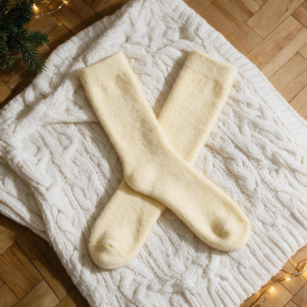 Chaussettes pilou pilou jaunes - Caresse - Jaune