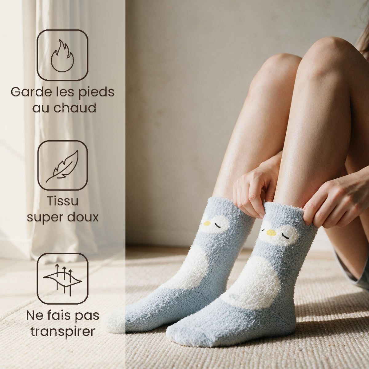 Chaussettes pilou pilou pingouin - Frimousse - Pingouin