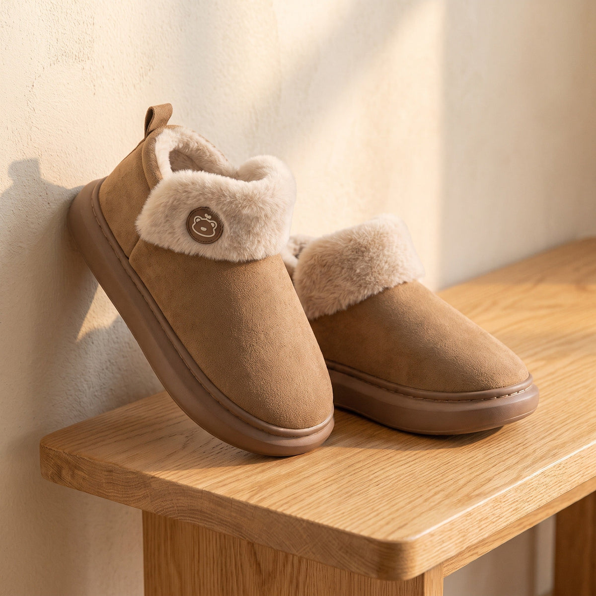 Chaussons pilou pilou femme moumoute - Moumoute - Marron Foncé