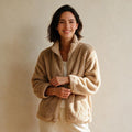 Grosse veste pilou pilou - Douillette - Beige