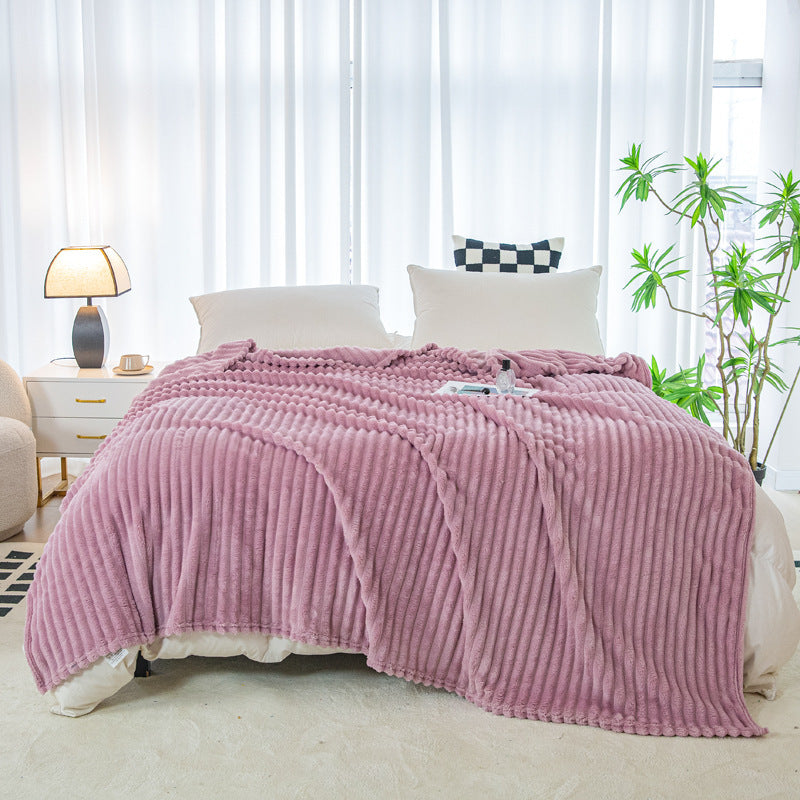 Plaid pilou pilou rose - Sieste - Rose