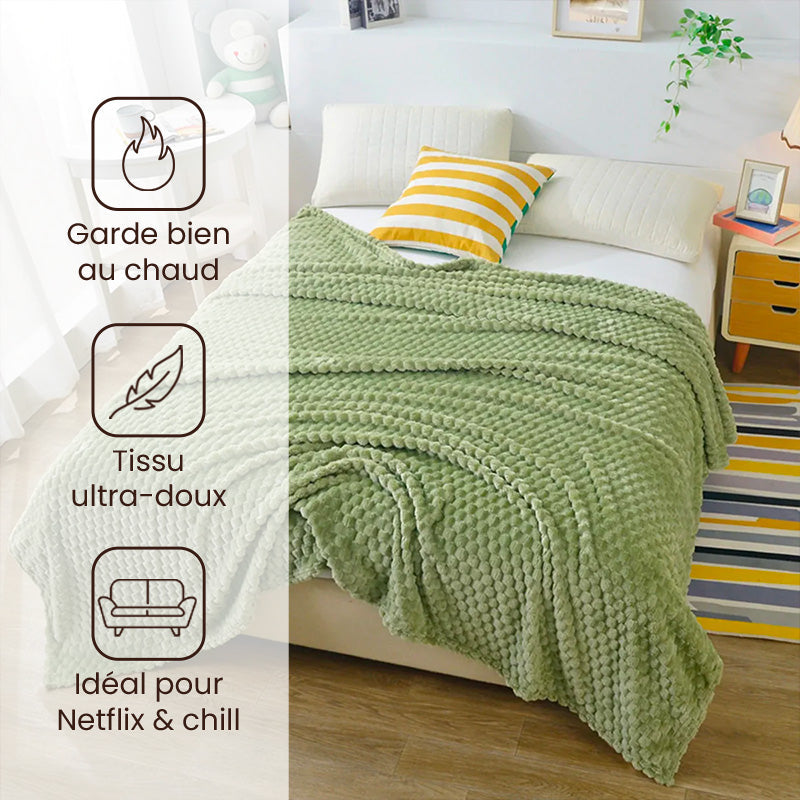 Plaid pilou pilou vert - Berceuse - Vert