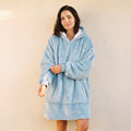 Pull pilou pilou femme grande taille - Câlin - Bleu Ciel