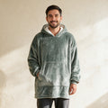 Pull Pilou Pilou à Capuche - Câlin - Gris Vert