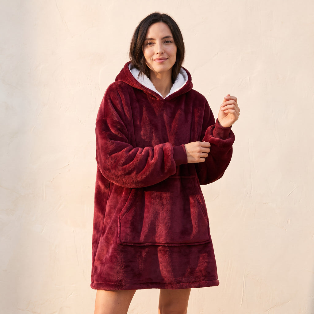 Pull pilou rouge femme - Câlin - Rouge