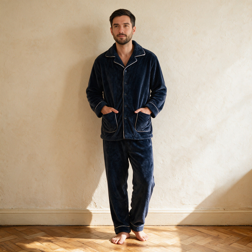 Pyjama cocooning homme - Grasse mat’ - Bleu Marine
