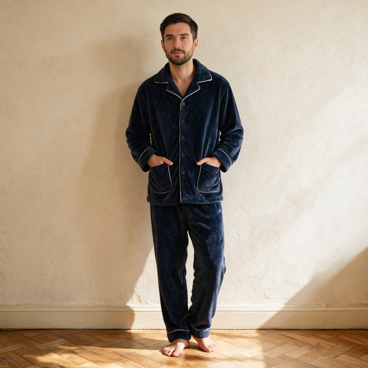 Pyjama cocooning homme - Grasse mat’ - Bleu Marine