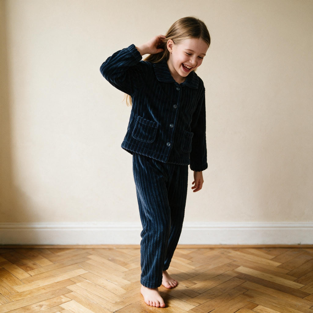 Pyjama fille bleu - Choupette - Bleu Marine