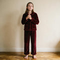 Pyjama fille velours - Choupette - Bordeaux