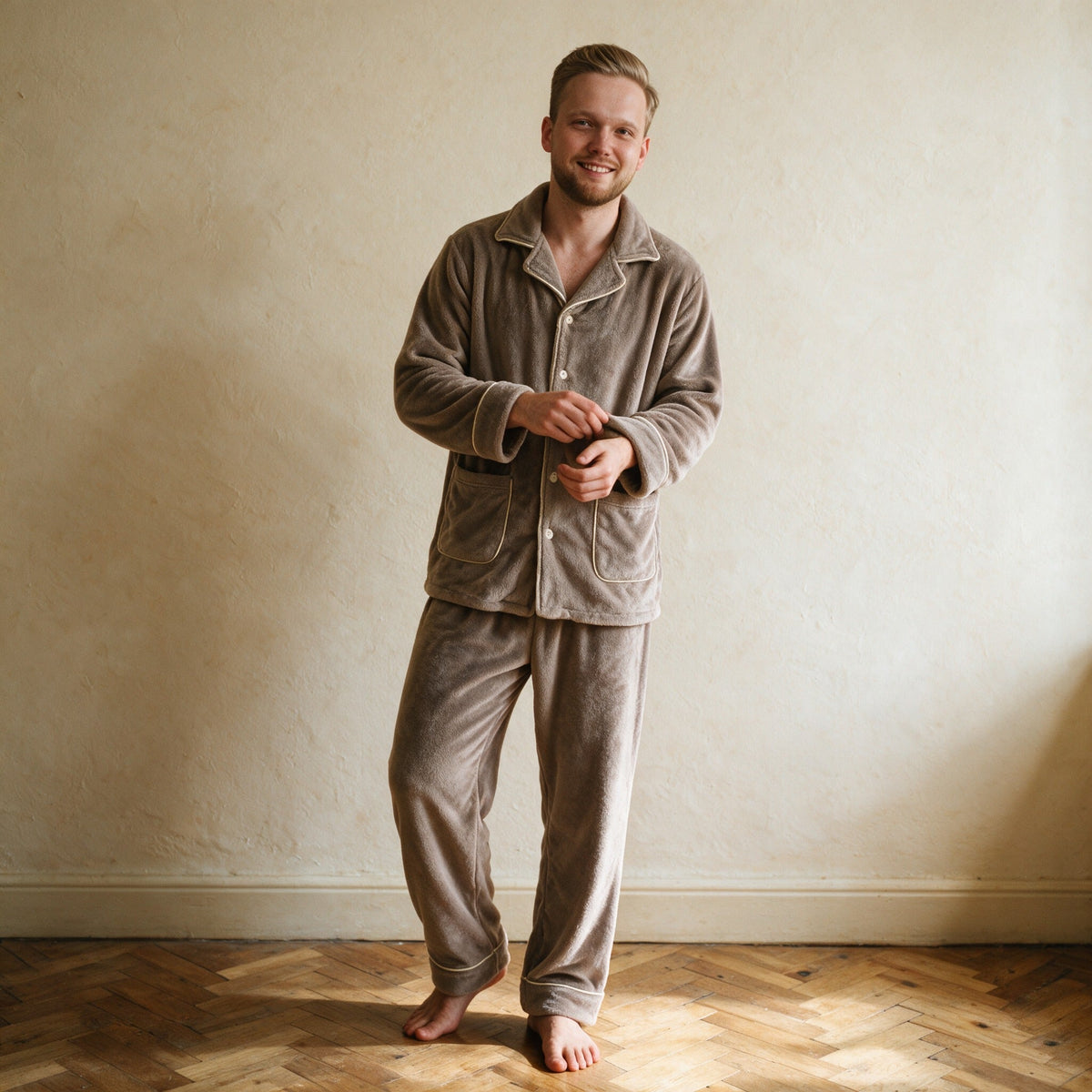Pyjama homme original - Grasse mat’ - Taupe