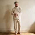 Pyjama polaire homme - Marmotte - Blanc Cassé