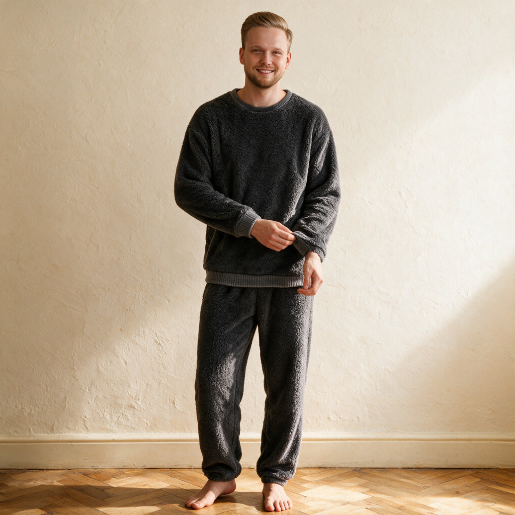 Tenue cocooning homme - Pantouflard - Gris Anthracite