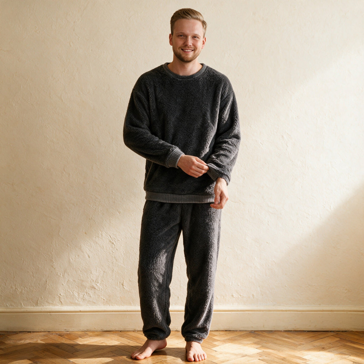 Tenue cocooning homme - Pantouflard - Gris Anthracite