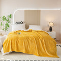 Plaid pilou jaune - Berceuse - Jaune